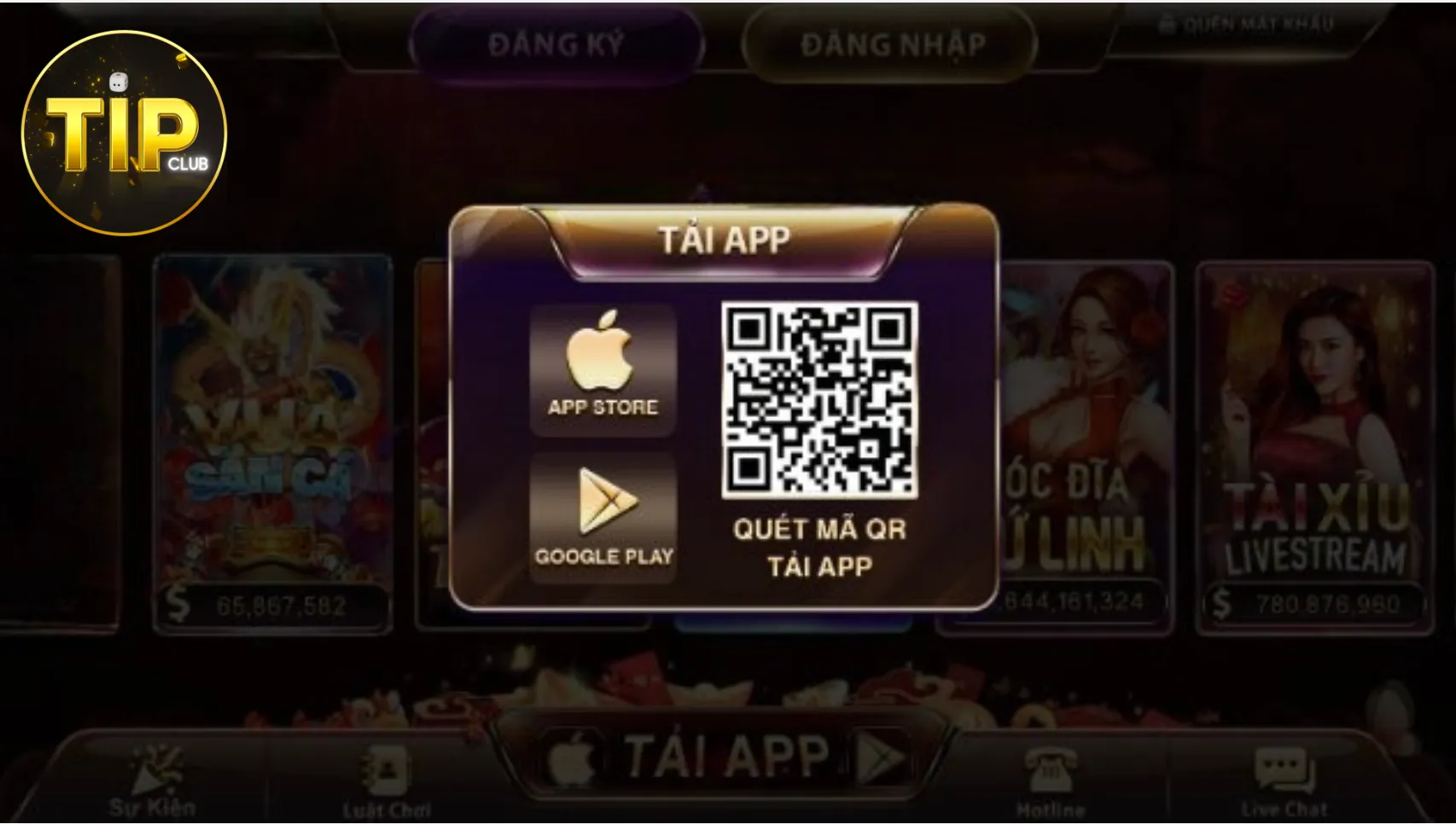 Hướng dẫn tải app Tip Club về thiết bị di động